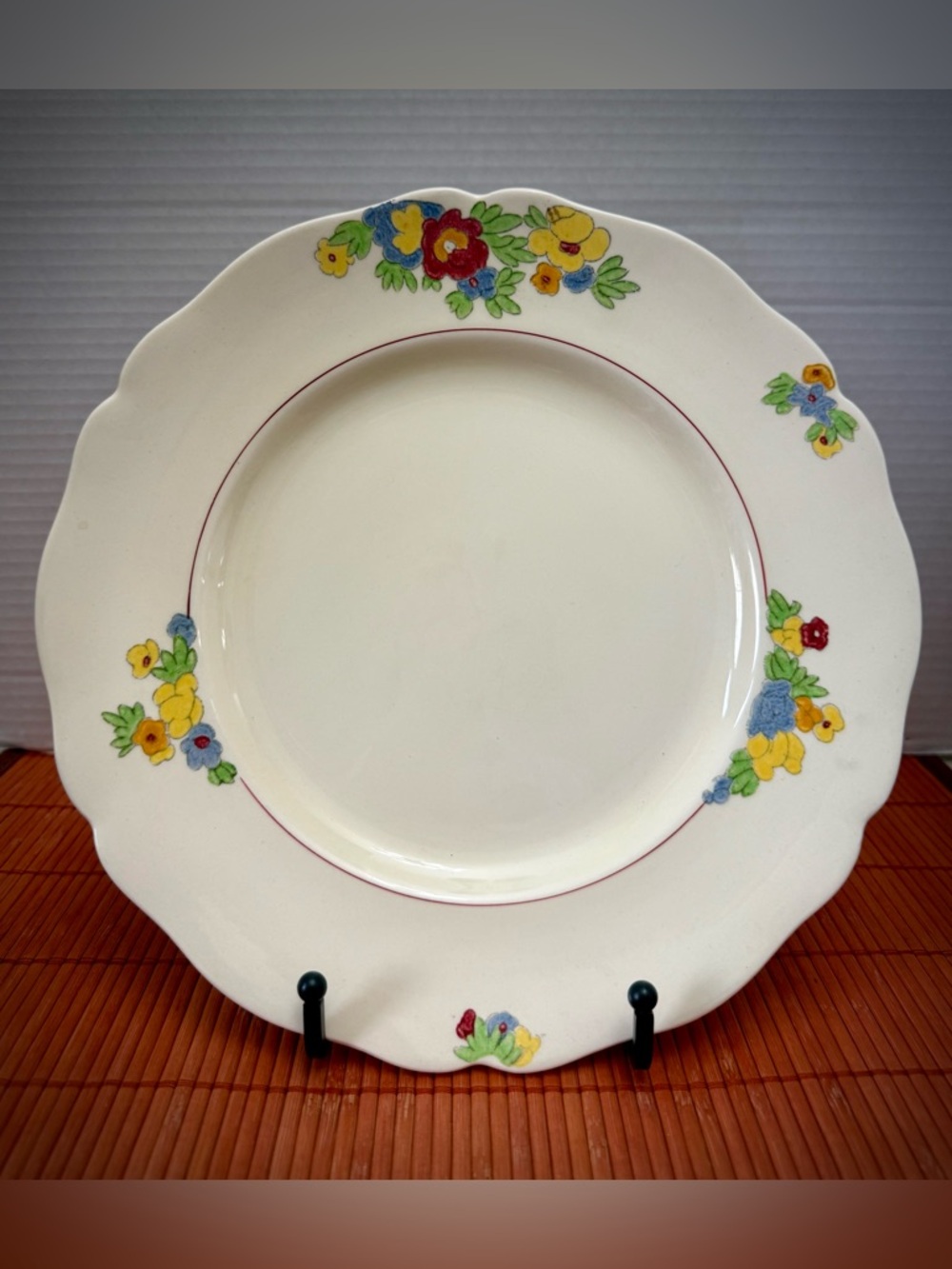 Royal Doulton Minden D5334 Dinner Plate, 1933-1959, EVC